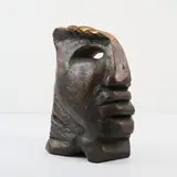 Skulptur Hahnenmann by Christian Peschke, 1975, bronze, sold Mar 2025