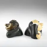 2 Exemplare der Skulptur 'Der Denker by Loriot, 2000, bronze, sold Mar 2025