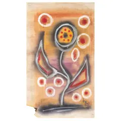 Blume by Ida Kerkovius, 1970, pastel, sold Mar 2025