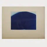 Mar Azul by Arnulf Rainer, 2019, color etching, sold Mar 2025