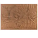 Schöpfung, Chaosologie, Tropfologie, Harmonologie, Drachologie - Dämonen aller Kultur - und Moralschänder by Friedrich Schröder-Sonnenstern, 1952, pencil, sold Mar 2025