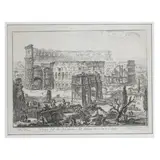 Veduta dell'Arco di Costantino...' (1760) und 'Veduta del Ponte Lugano su l'Anione...', (1763) (Drucke später) by Giovanni Battista Piranesi, etching, sold Oct 2024