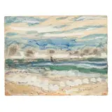 Bord de mer, voilier au loin', wohl um 1930 by Pierre Bonnard, watercolor, sold Oct 2024
