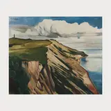 Steilküste von Hiddensee by Willy Jaeckel, 1935, oil on canvas, sold Oct 2024