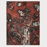 Köpfler by Gunter Damisch, 1995, woodcut, sold Oct 2024