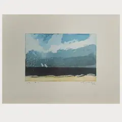 Meerblick by Klaus Fußmann, 1992, etching, sold Oct 2024