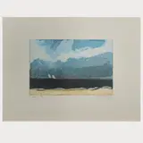 Meerblick by Klaus Fußmann, 1992, etching, sold Oct 2024