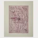 Probedruck # 16 aus der Mappe: 'Die Architektur des Orgien Mysterien Theaters (1985-1993) by Hermann Nitsch, 1993, color etching, sold Oct 2024