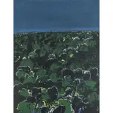 Wiese und blauer Himmel by Horst Sauerbruch, 1977, acrylic, sold Oct 2024