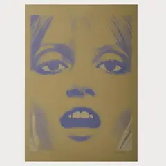 3 Arbeiten 'Ingrid Boulting (after John Green), Blau/Grün/Rot by Richard Phillips, 2002, color lithograph, sold Oct 2024