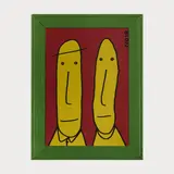 Johny Bee et sa copine la Fleure by Thierry Noir, 1989, acrylic, sold Oct 2024