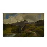 Das Val Vedra im Kanton Tessin by Karl Millner, 1867, oil on canvas, sold Mar 2024