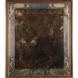 Zeremonie im Wald by Albert von Keller, 1890, oil on panel, sold Mar 2024