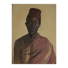 Sultan Solero by Wilhelm Kuhnert, 1905, oil on canvas, sold Mar 2024