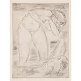 Überschwemmung by Wilhelm Lehmbruck, 1914, etching, sold Mar 2024
