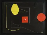 Relief by István Beöthy, 1943, oil on panel, sold Mar 2024