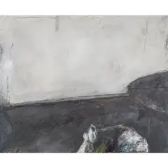 Interieur by Klaus Fußmann, 1976, oil on paper, sold Mar 2024