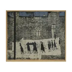 Beerdigung by Horst Janssen, 1957, color woodcut, sold Mar 2024