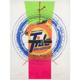 For Artists' aus 'Artist's Rights Today by James Rosenquist, 1975, color screenprint, sold Mar 2024