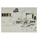 In Bahnhofsnähe by Nanne Meyer, 1988, chalk, sold Mar 2024