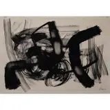 Abstrakte Komposition by Fritz Winter, 1955, ink, sold Mar 2024