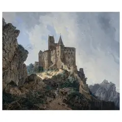 Die Burg Kipfenberg im Altmühltal by Domenico Quaglio, 1818, oil on canvas, sold Dec 2023