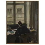 Dame am Fenster by Hermann Bruck, 1900, oil on canvas, sold Dec 2023