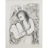 Moses by Marc Chagall, 1979, lithograph, sold Dec 2023