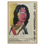 Ausstellungsplakat 'Pop Art und Hyperrealism in den U.S.A., Kunstraum Innsbruck by Andy Warhol, 1996, screenprint, sold Dec 2023