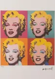 Nach 'Marilyn Monroe', nach 1984 by Andy Warhol, color lithograph, sold Dec 2023