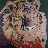 Siberian Tiger' aus der Serie 'Endangered Species by Andy Warhol, 1983, color screenprint, sold Dec 2023