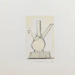 Ohne Titel by Stefan Wewerka, 1974, pencil, sold Dec 2023