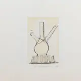 Ohne Titel by Stefan Wewerka, 1974, pencil, sold Dec 2023