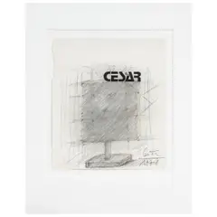 Ohne Titel by César Baldaccini, 1978, pencil, sold Jun 2023