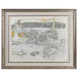 Bauer bei der Feldarbeit by Alois Carigiet, 1975, watercolor, sold Jun 2023