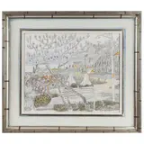 Unterm Magnolienstrauch by Alois Carigiet, 1976, watercolor, sold Jun 2023