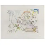 Dionysos by Salvador Dalí, 1967, pencil, sold Jun 2023