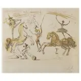 Ecuyère' aus der Serie 'Le cirque by Salvador Dalí, 1965, etching, sold Jun 2023