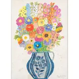 Blumenbouquet in Steinzeugkrug, wohl 1960er Jahre by Max Raffler, watercolor, sold Jun 2023