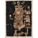 Rey pépé fond noir', 1957 und Andruck von 'La Mort du toréador by Antoni Clavé, 1952, lithograph, sold Nov 2022