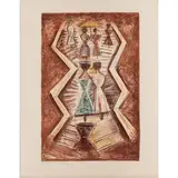 L'Escalier by Massimo Campigli, 1955, lithograph, sold Nov 2022