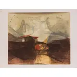 Rencontre by René Carcan, 1970, etching, sold Nov 2022