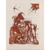 Segismundo encadenado' aus der Serie 'La vida es sueño by Salvador Dalí, 1962, etching, sold Nov 2022
