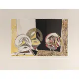 Masques by Max Ernst, 1950, color lithograph, sold Nov 2022