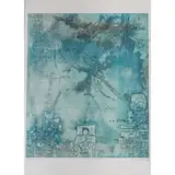 Nouvelles du Grand nord'/'Nouvelles du pays nord by Shōichi Hasegawa, 1969, etching, sold Nov 2022