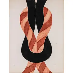 Noeud by Rossini Perez, 1969, etching, sold Nov 2022
