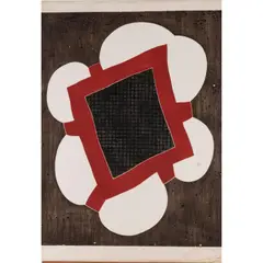 Ohne Titel by Rossini Perez, 1972, etching, sold Nov 2022