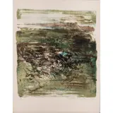 L IX by Zao Wou-ki, 1961, lithograph, sold Nov 2022