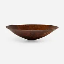 Bowl by Bob Stocksdale, 1985, walnut, sold Jan 2023