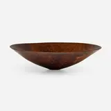 Bowl by Bob Stocksdale, 1985, walnut, sold Jan 2023